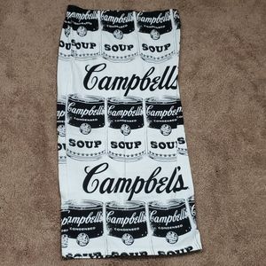 F21 Campbell's soup graphic skirt
